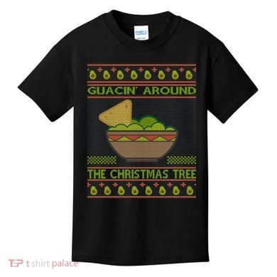 Guacin' Around The Christmas Tree Kids T-Shirt