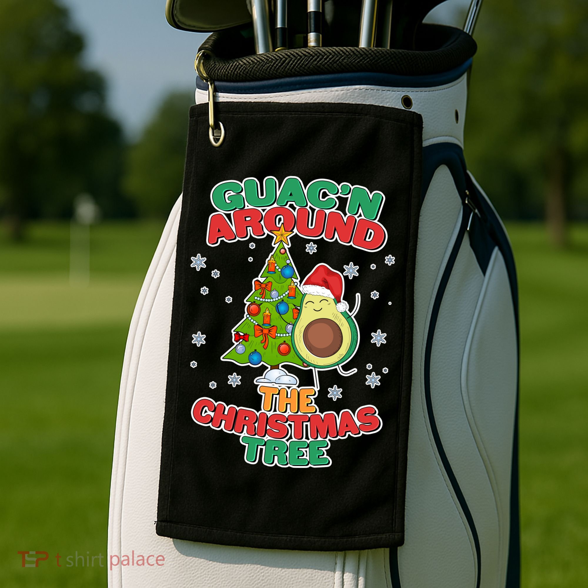 Guac'n Around The Christmas Tree Golf Towel