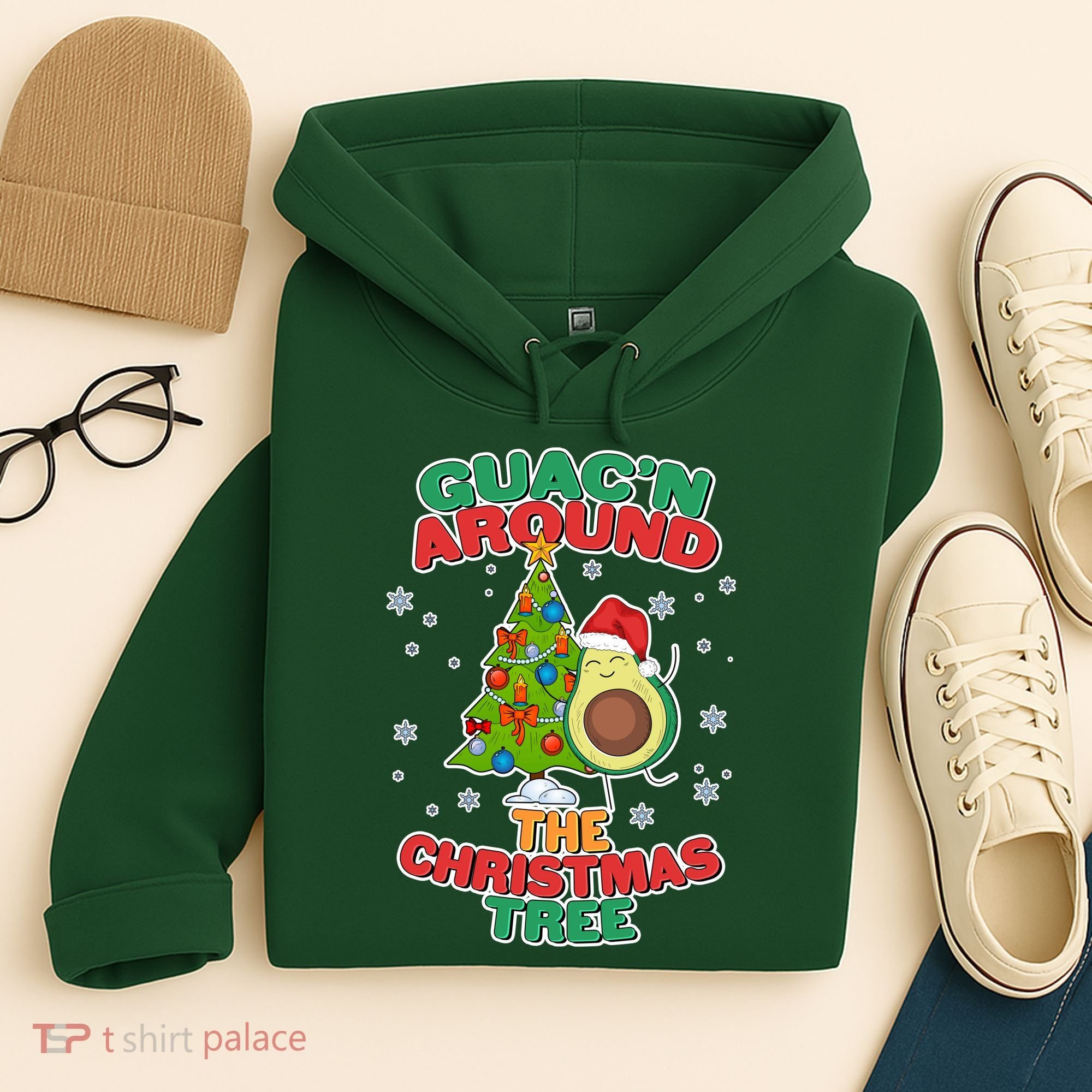 Guac'n Around The Christmas Tree Hoodie