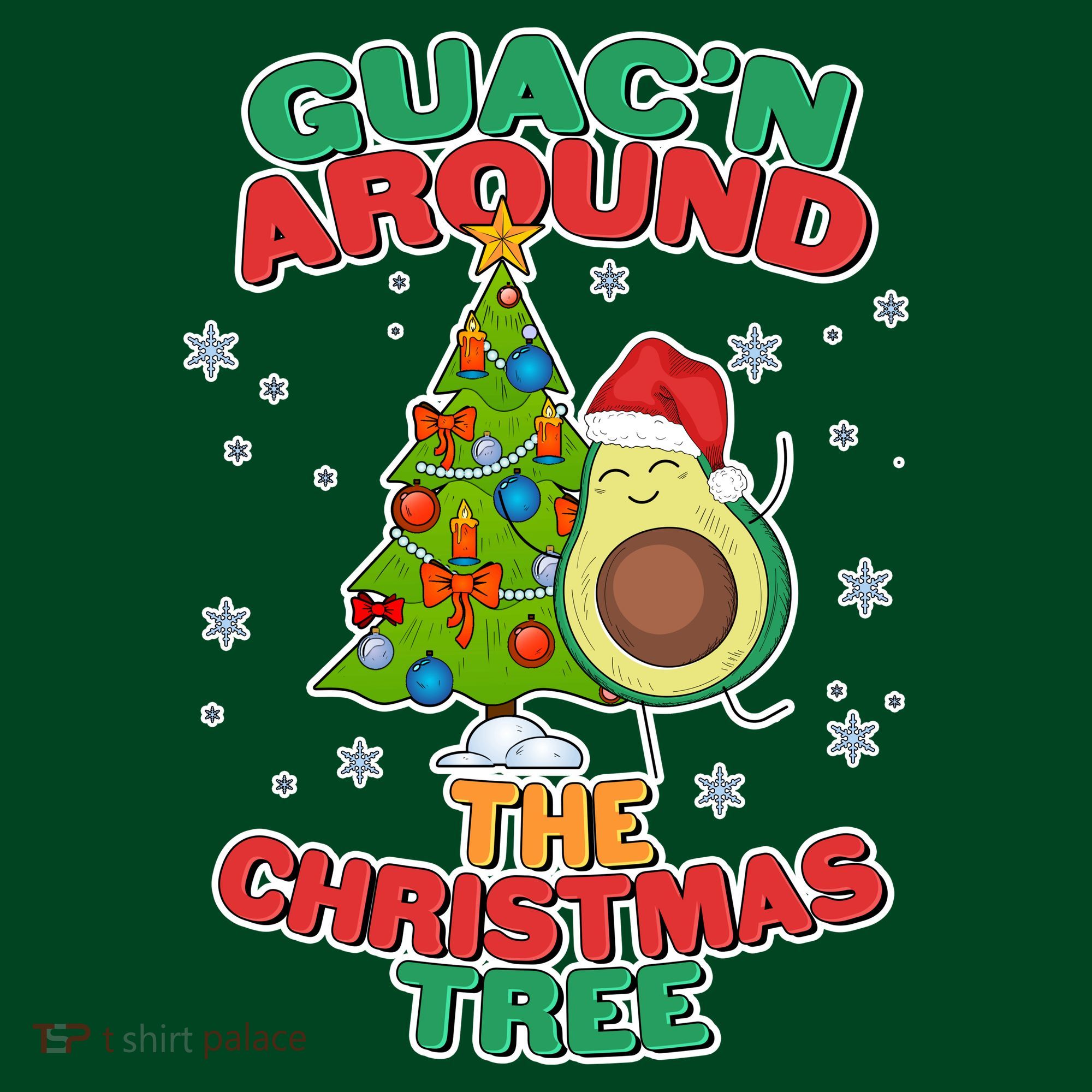 Guac'n Around The Christmas Tree Visor