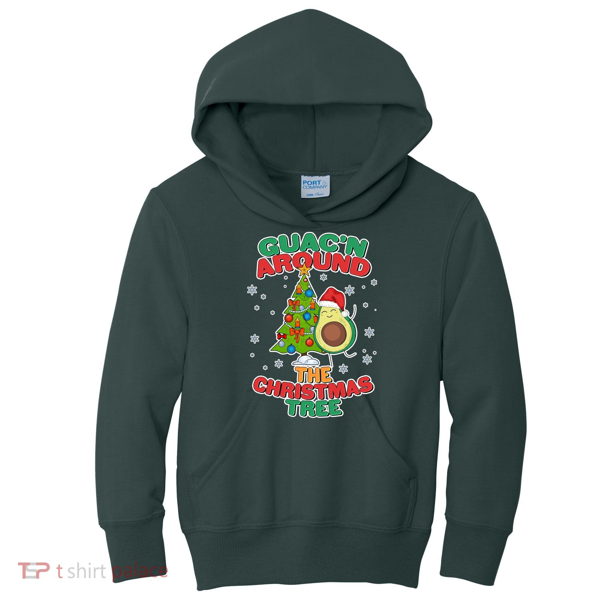 Guac'n Around The Christmas Tree Kids Hoodie