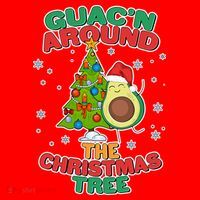 Guac'n Around The Christmas Tree Santa Hat thumb 1