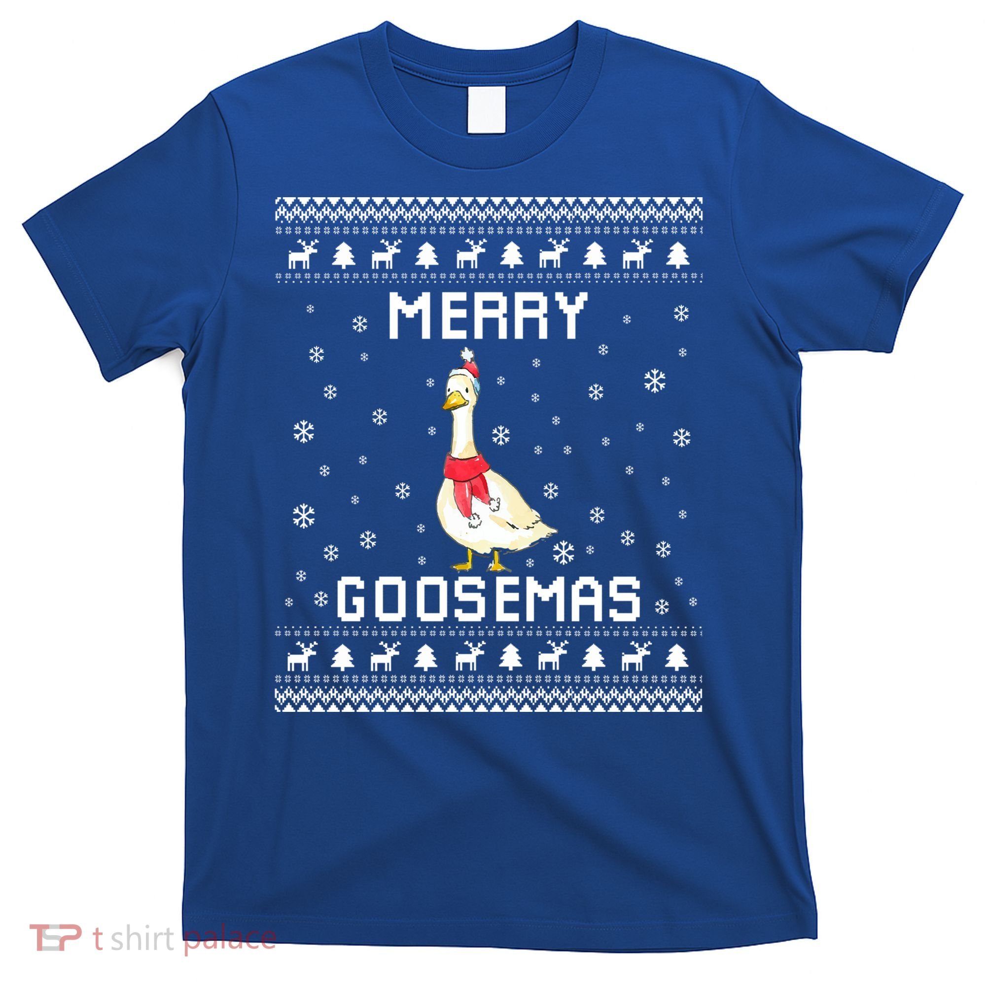 Geese Ugly Christmas Sweater Geese Lover Holiday Present Cool Gift T-Shirt
