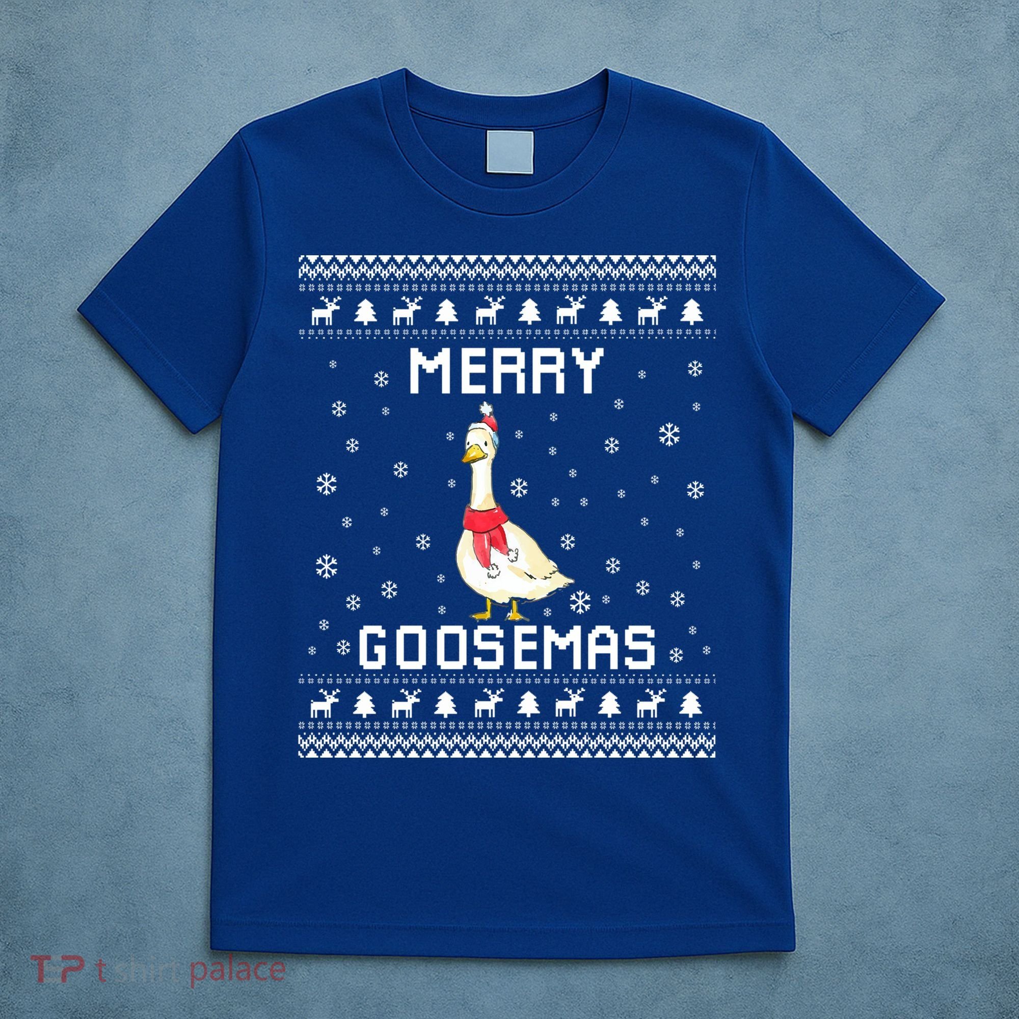 Geese Ugly Christmas Sweater Geese Lover Holiday Present Cool Gift T-Shirt