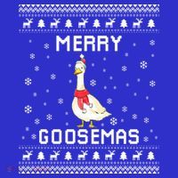 Geese Ugly Christmas Sweater Geese Lover Holiday Present Cool Gift Coaster thumb 2