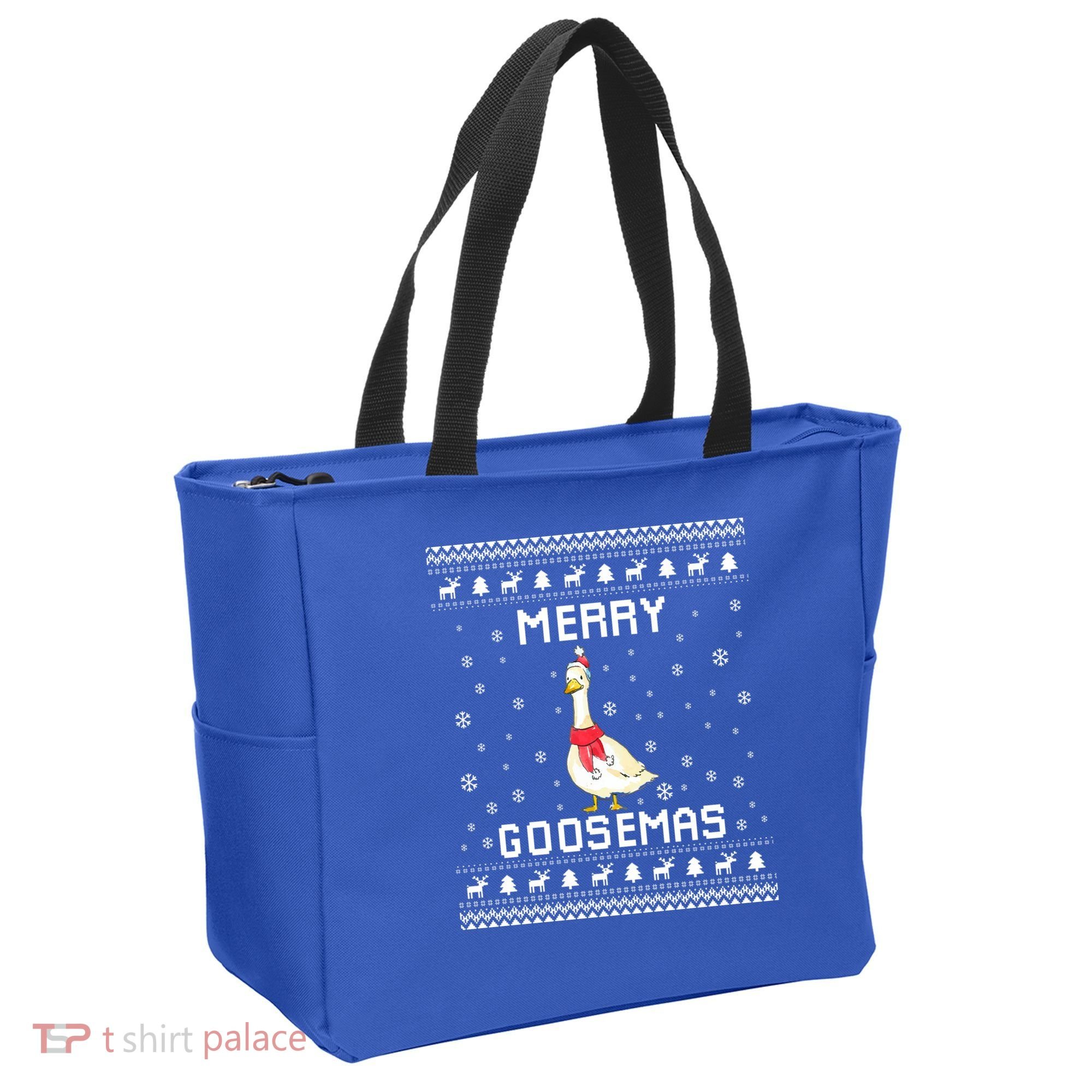 Geese Ugly Christmas Sweater Geese Lover Holiday Present Cool Gift Tote Bag