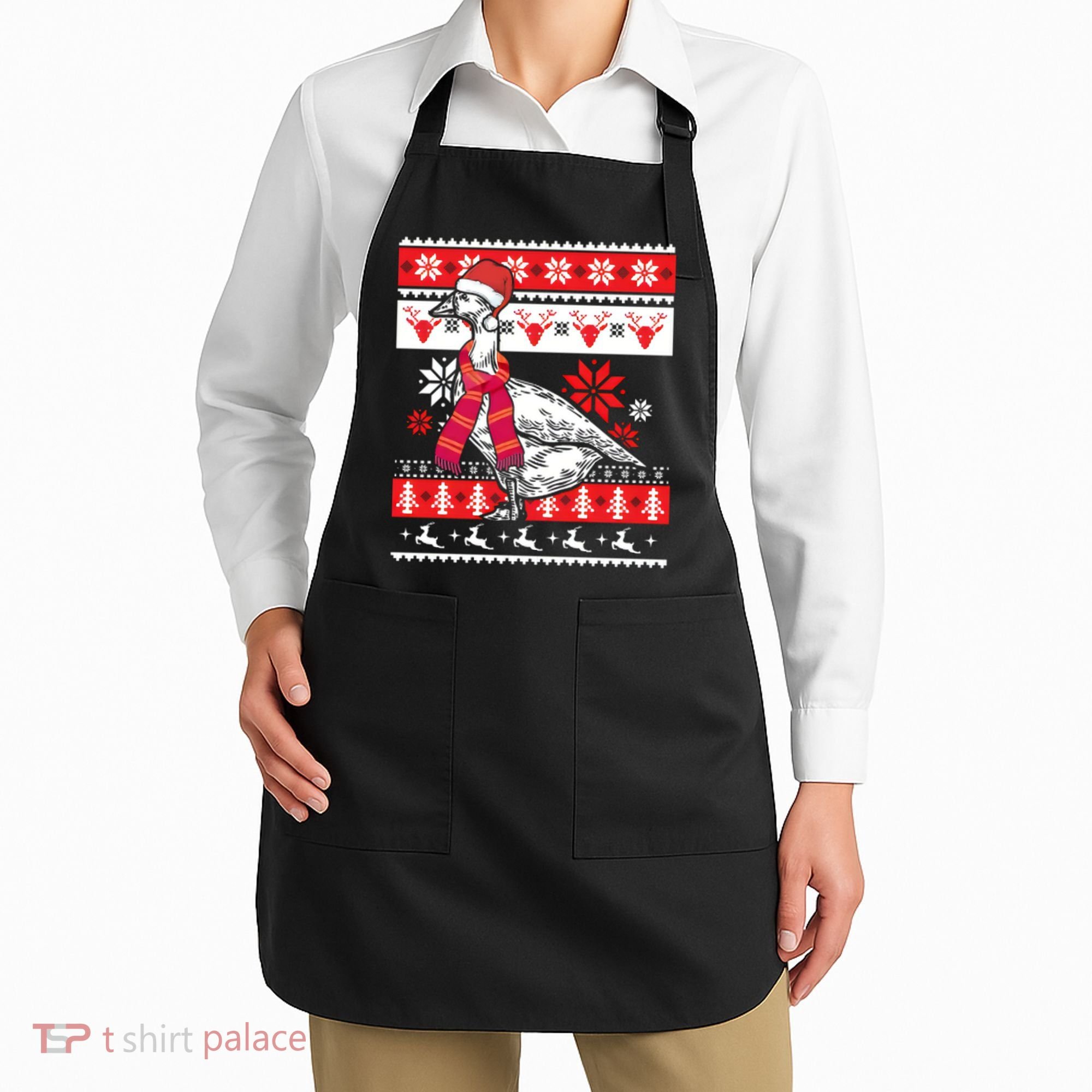 Goose Ugly Christmas Apron