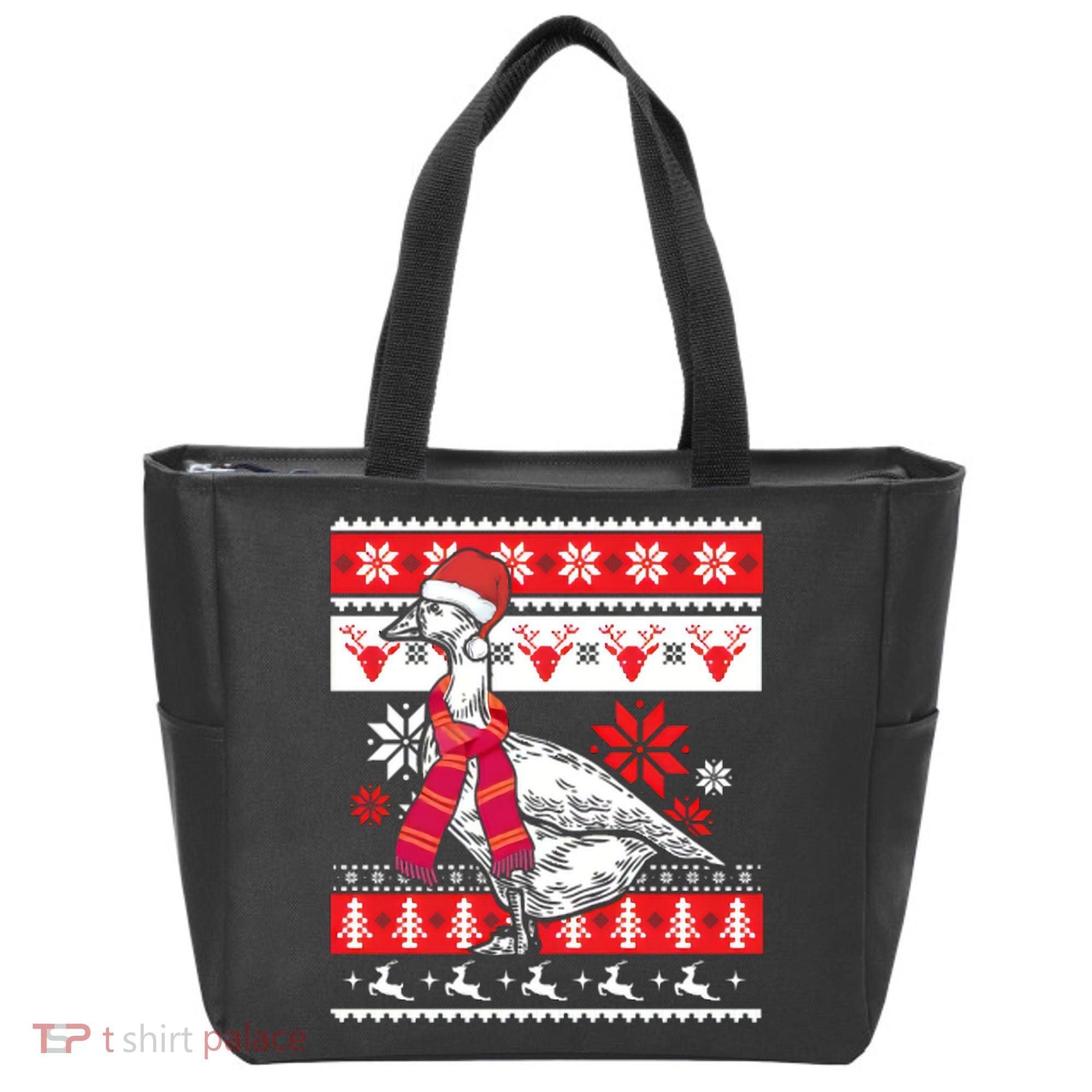 Goose Ugly Christmas Tote Bag