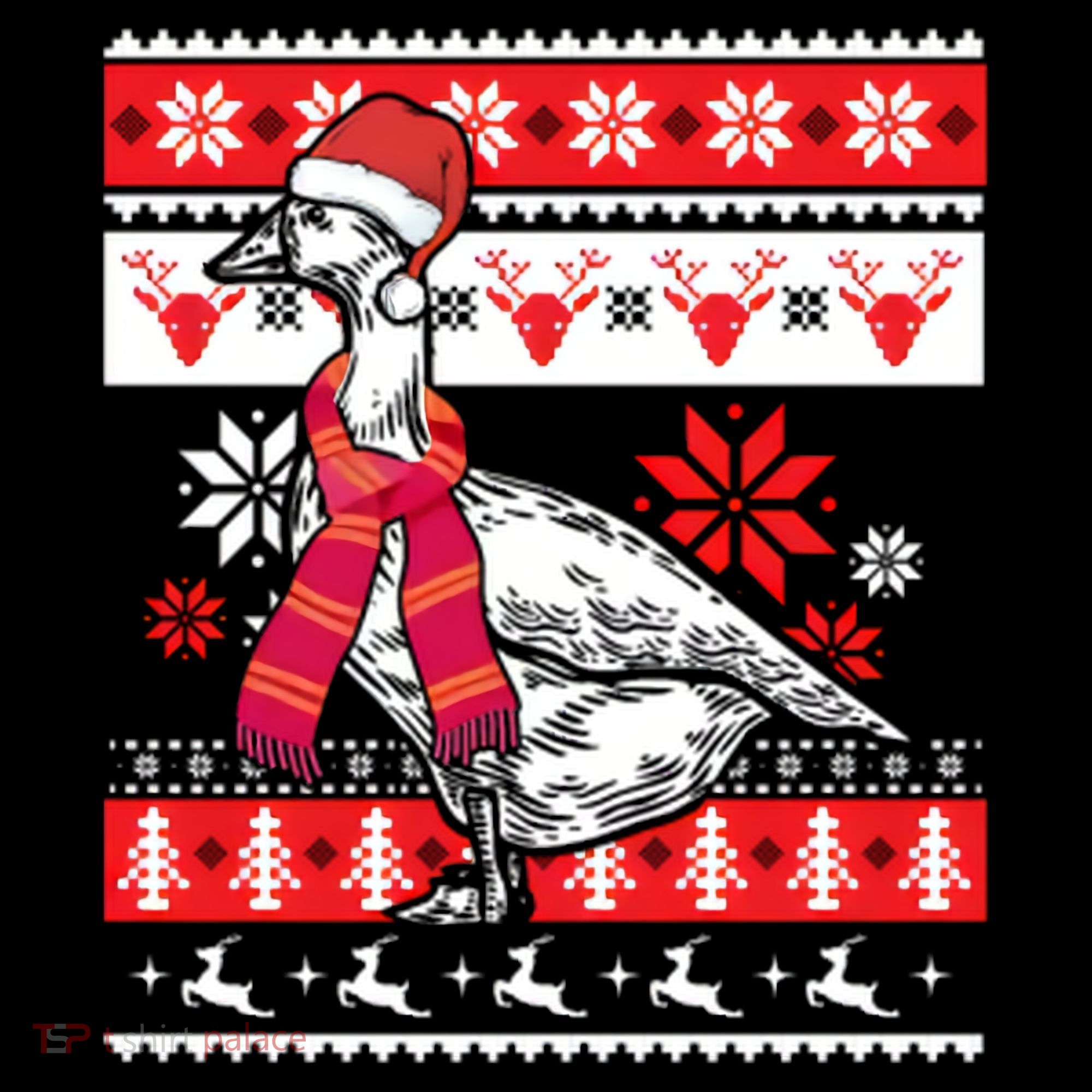Goose Ugly Christmas Tote Bag