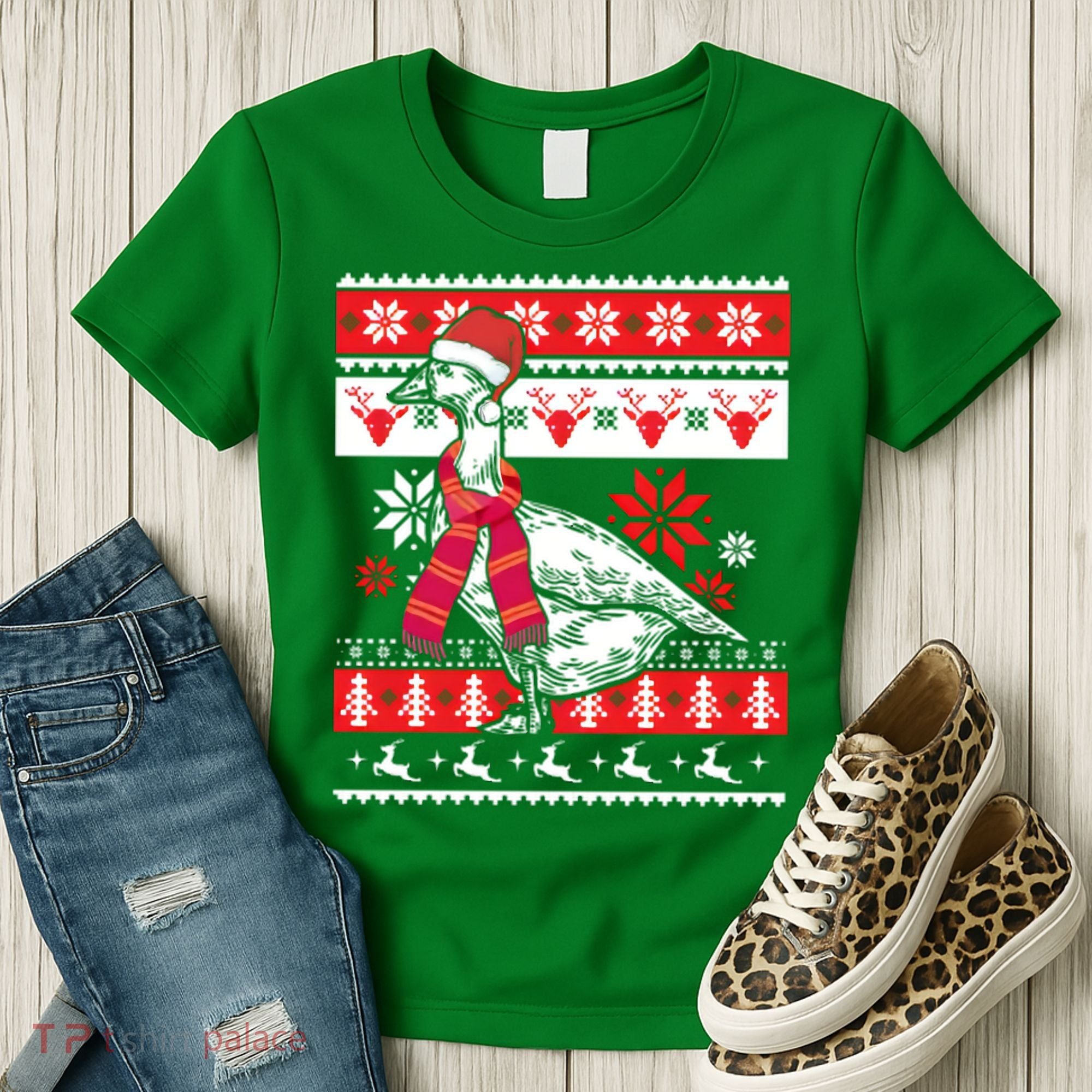Goose Ugly Christmas Women's T-Shirt