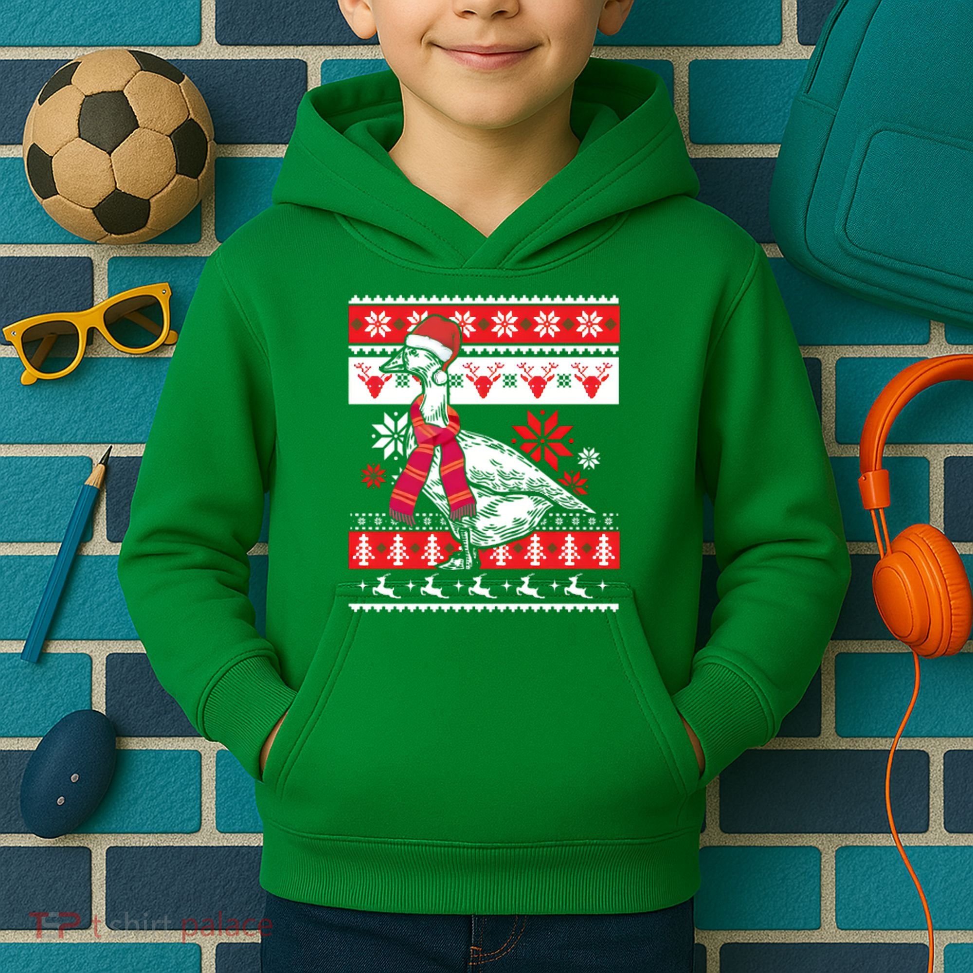 Goose Ugly Christmas Kids Hoodie