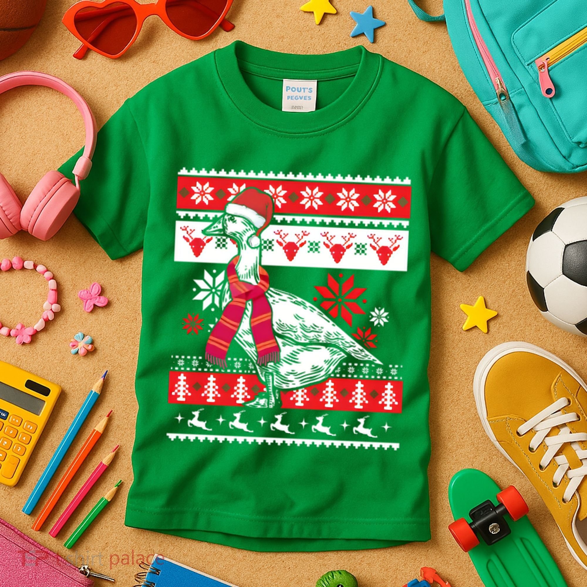 Goose Ugly Christmas Kids T-Shirt