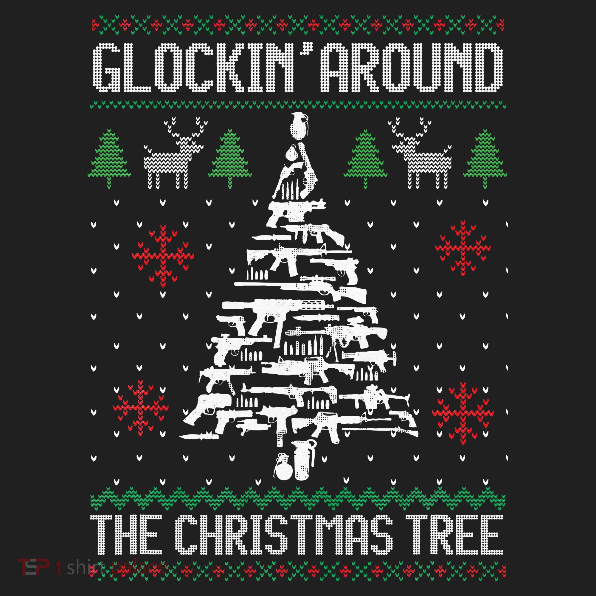Guns Ugly Christmas Sweaters For Gun Lovers Women's Sweatshirt