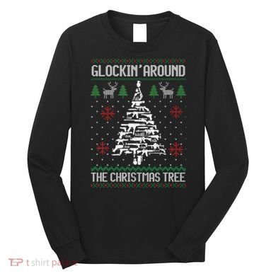 Guns Ugly Christmas Sweaters For Gun Lovers Long Sleeve Shirt