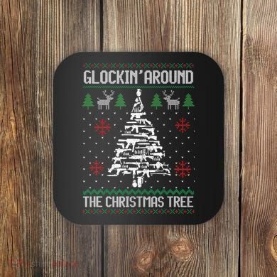 Guns Ugly Christmas Sweaters For Gun Lovers Coaster