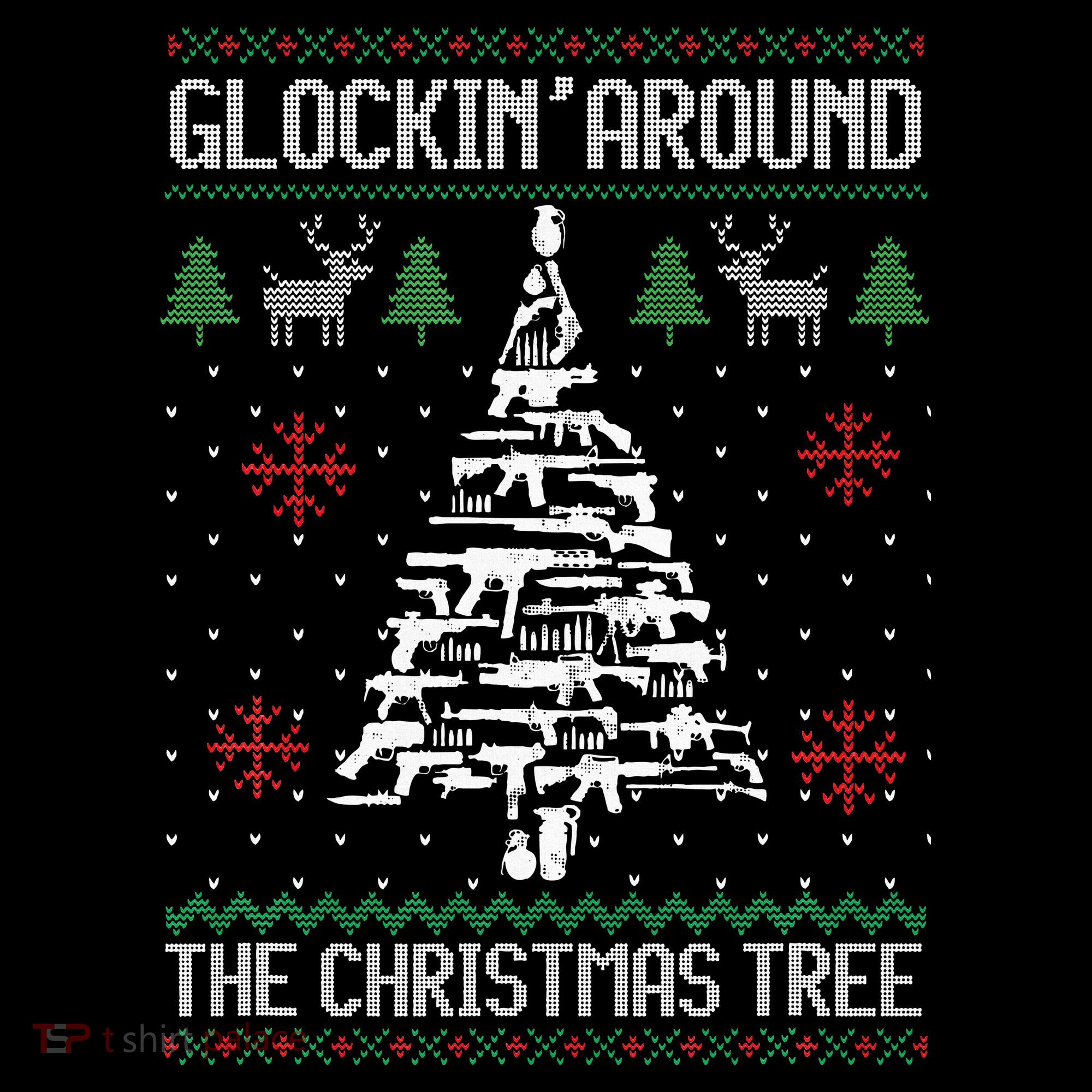 Guns Ugly Christmas Sweaters For Gun Lovers Women's Hoodie