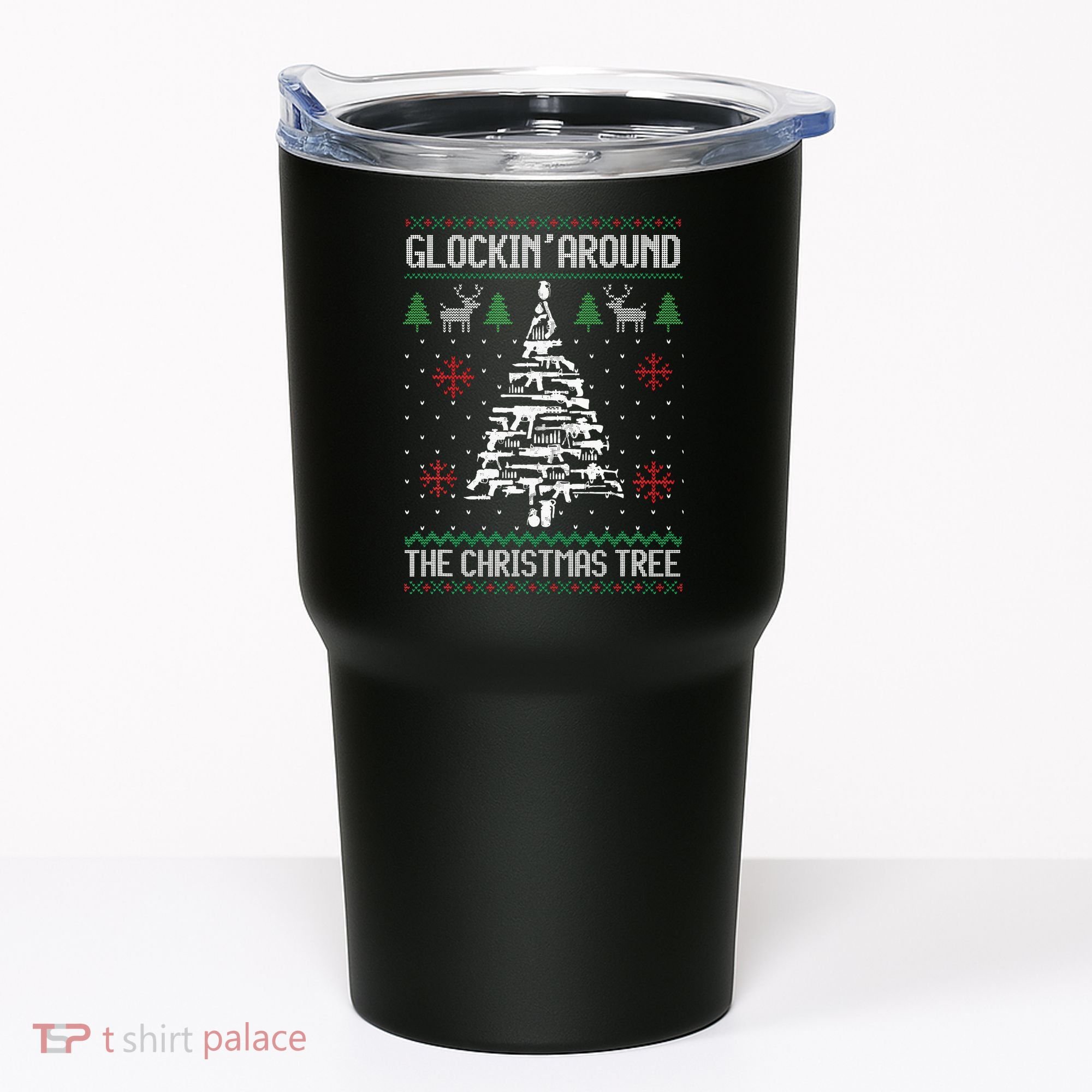 Guns Ugly Christmas Sweaters For Gun Lovers Tumbler