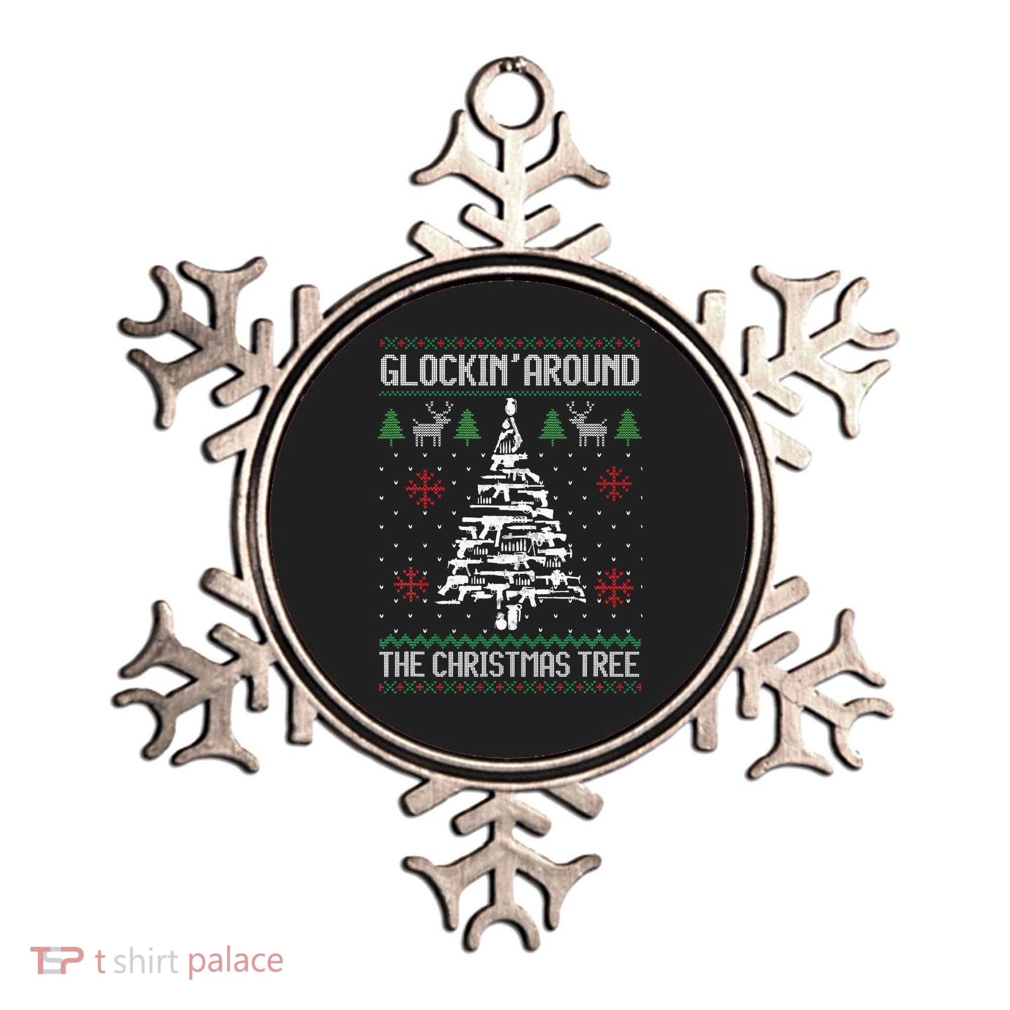 Guns Ugly Christmas Sweaters For Gun Lovers Ornament