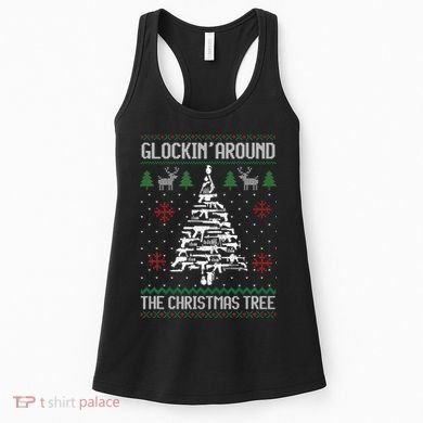 Guns Ugly Christmas Sweaters For Gun Lovers Women's Tank Top
