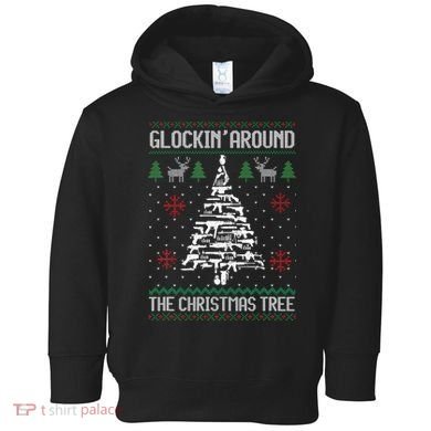 Guns Ugly Christmas Sweaters For Gun Lovers Toddler Hoodie