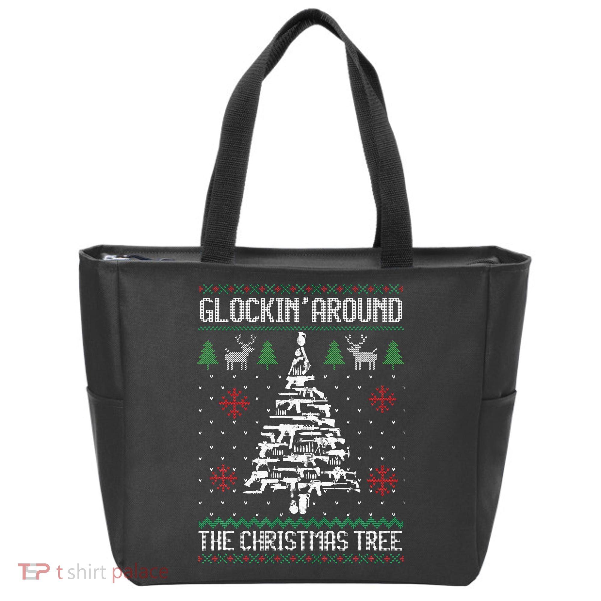 Guns Ugly Christmas Sweaters For Gun Lovers Tote Bag