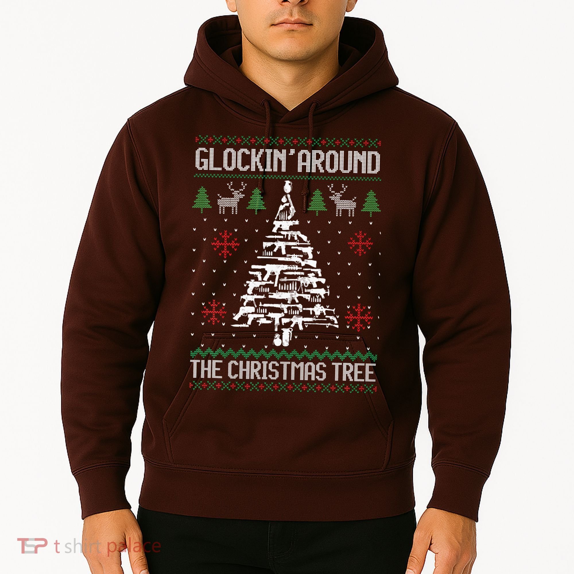 Guns Ugly Christmas Sweaters For Gun Lovers Hoodie