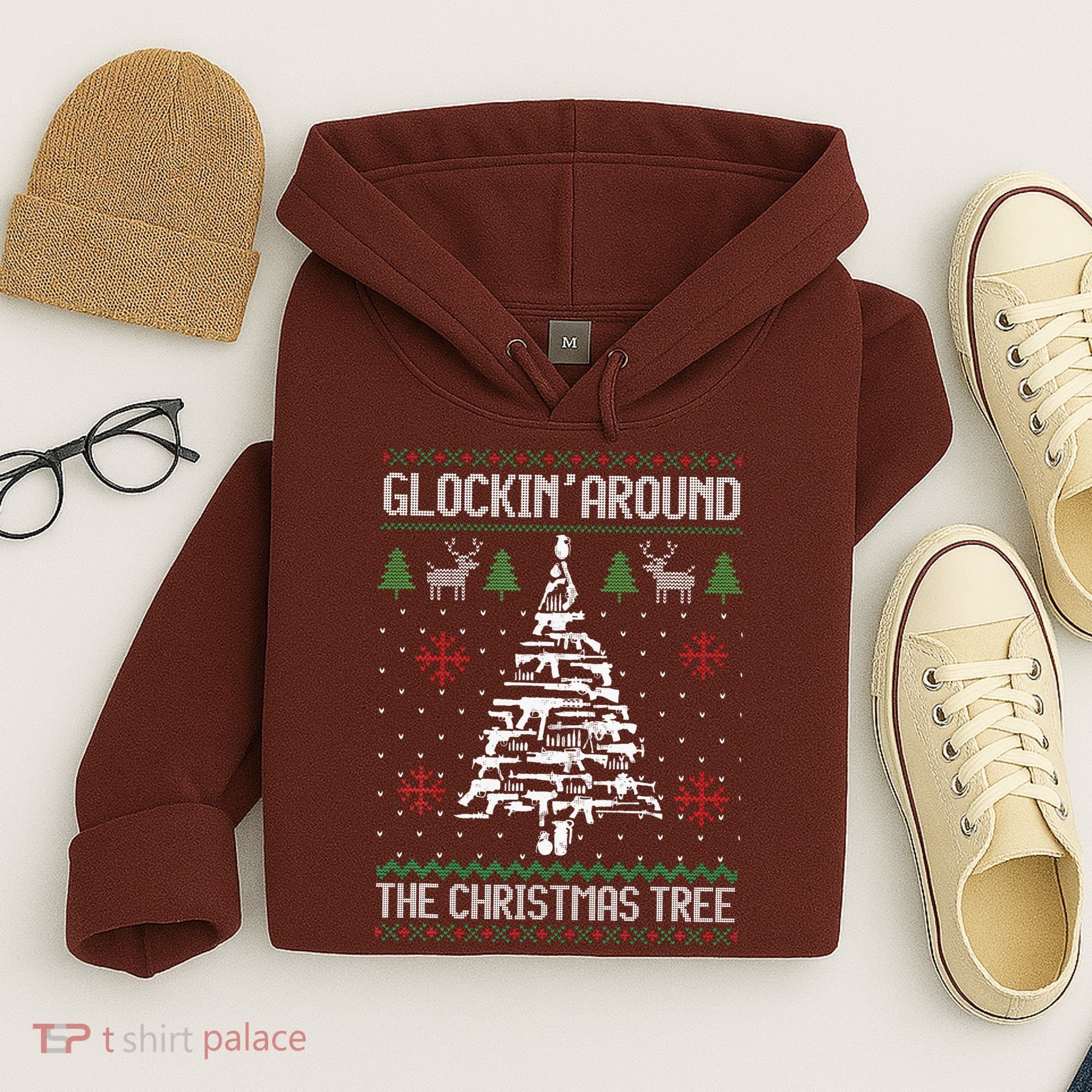 Guns Ugly Christmas Sweaters For Gun Lovers Hoodie