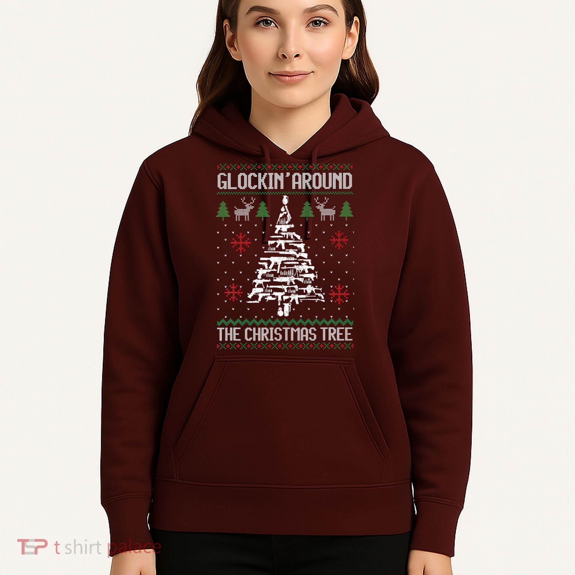 Guns Ugly Christmas Sweaters For Gun Lovers Hoodie