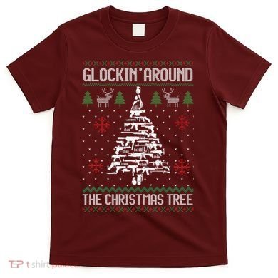 Guns Ugly Christmas Sweaters For Gun Lovers T-Shirt