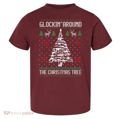 Guns Ugly Christmas Sweaters For Gun Lovers Toddler T-Shirt