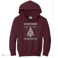 Guns Ugly Christmas Sweaters For Gun Lovers Kids Hoodie thumb 0