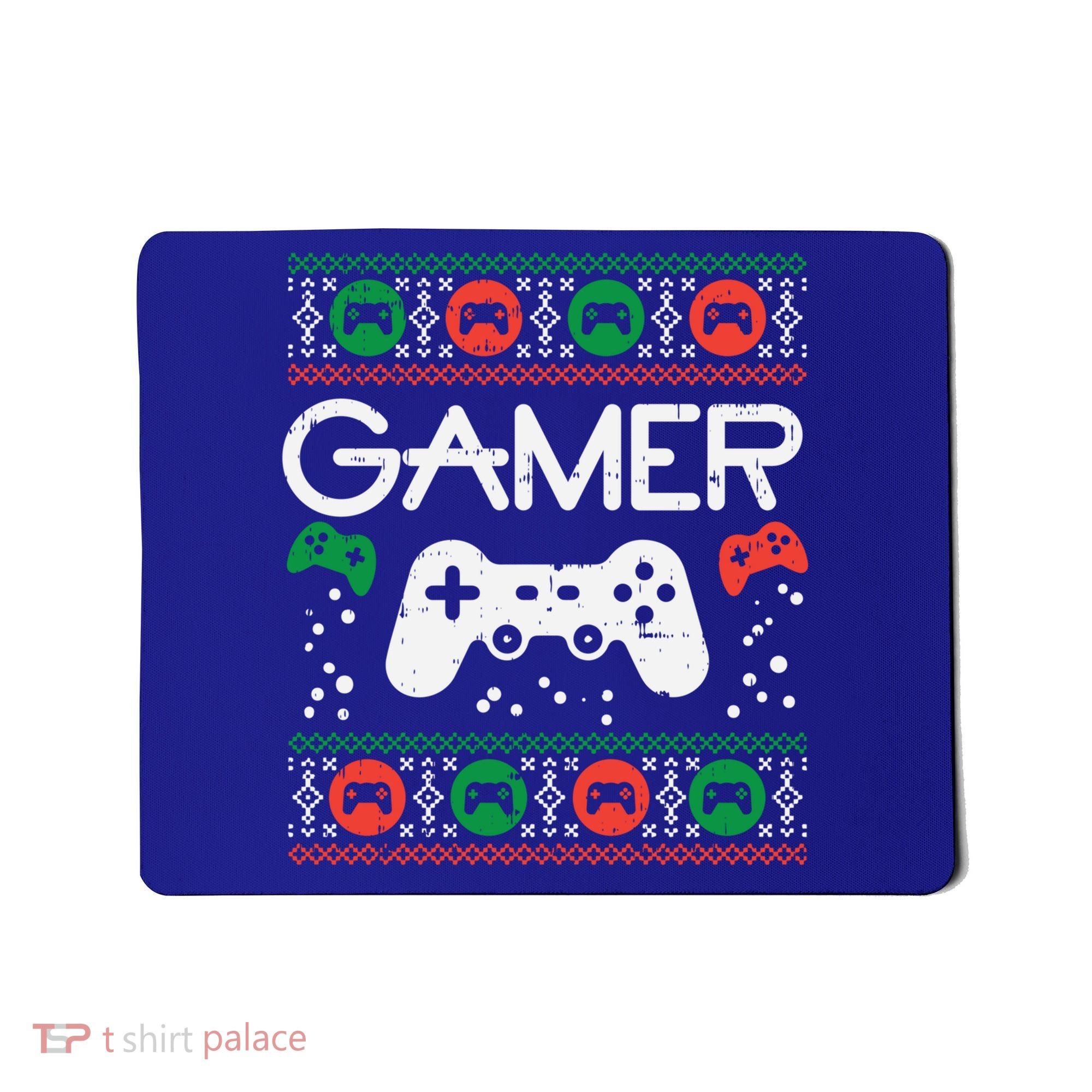 Gamer Ugly Christmas Sweater Retro Video Game Xmas Boys Gift Mousepad
