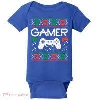 Gamer Ugly Christmas Sweater Retro Video Game Xmas Boys Gift Baby Bodysuit thumb 0
