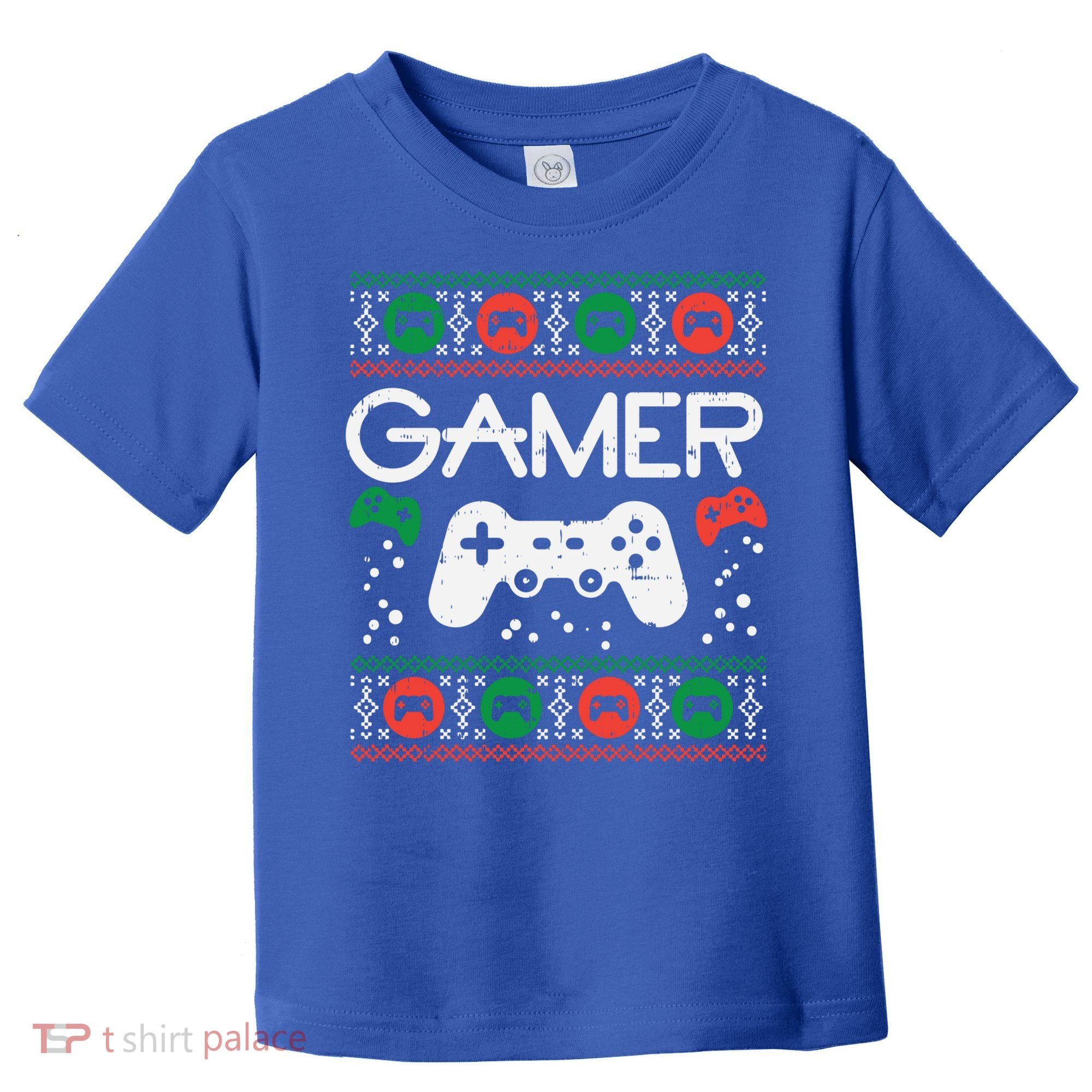 Gamer Ugly Christmas Sweater Retro Video Game Xmas Boys Gift Toddler T-Shirt