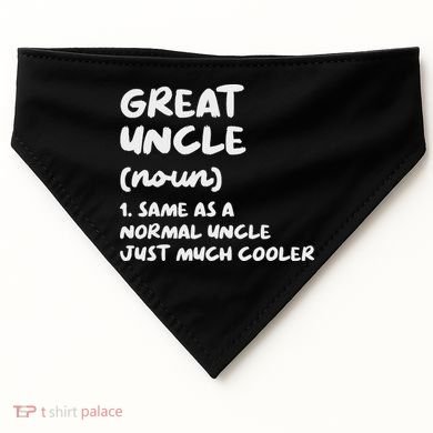 Great Uncle Definition Funny USA-Made Doggie Bandana
