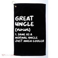 Great Uncle Definition Funny Golf Towel thumb 0