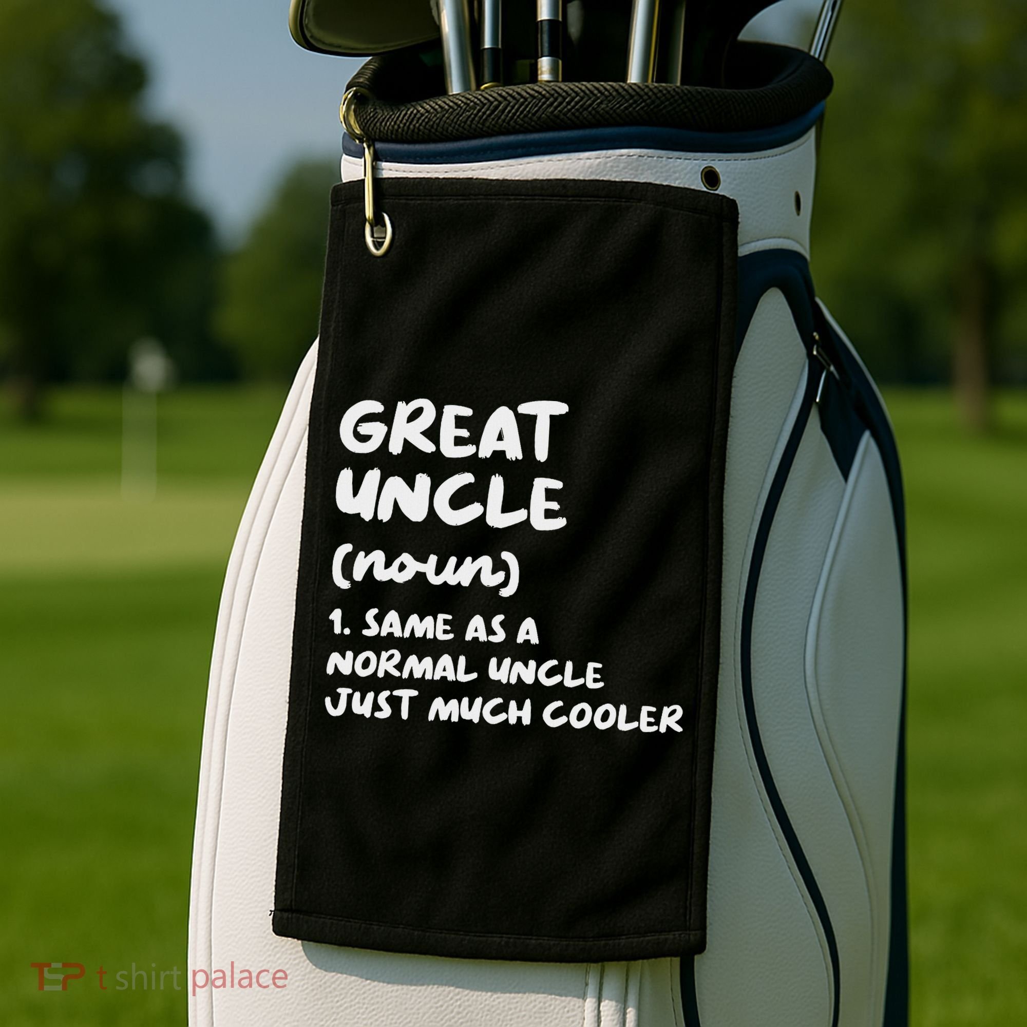 Great Uncle Definition Funny Golf Towel