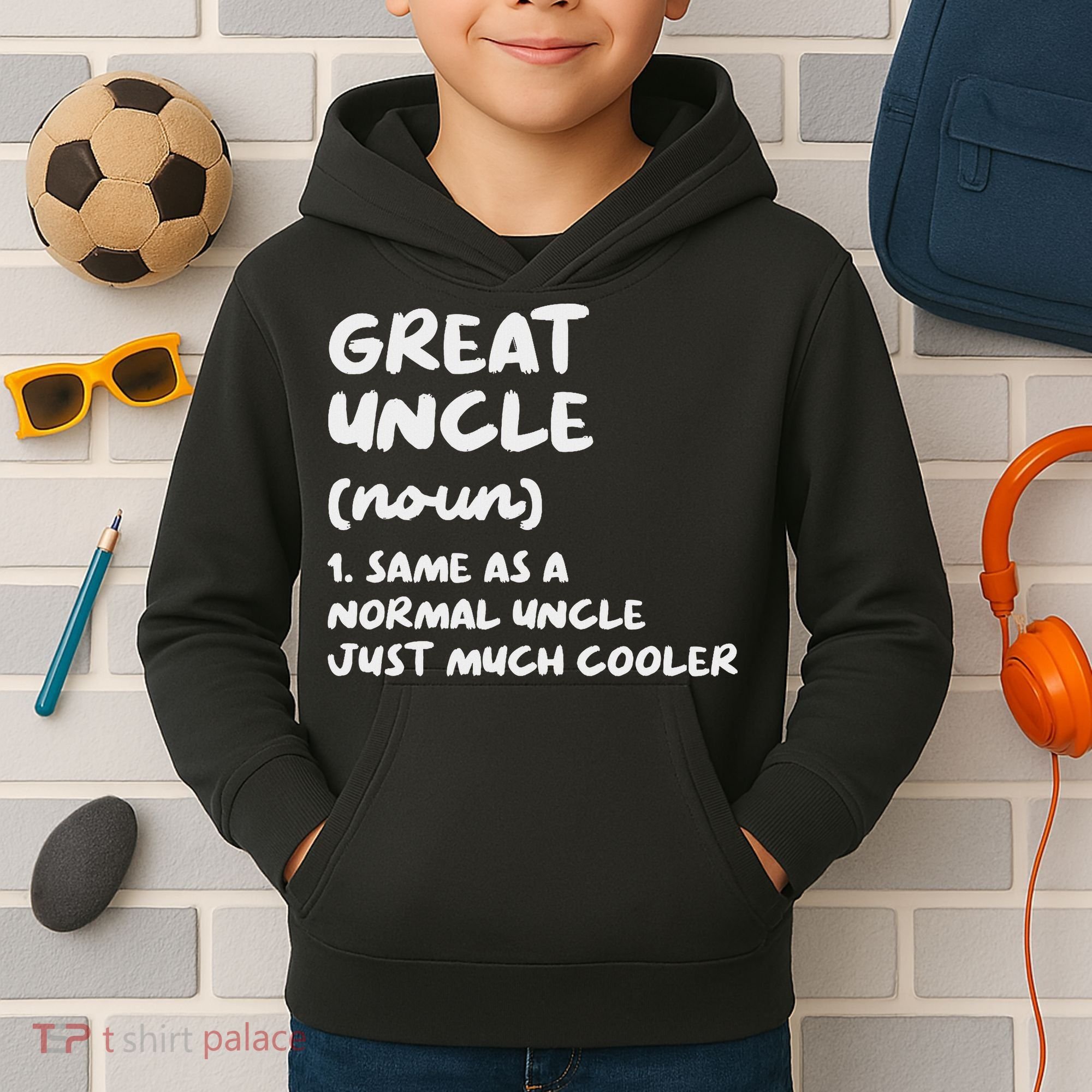 Great Uncle Definition Funny Kids Hoodie