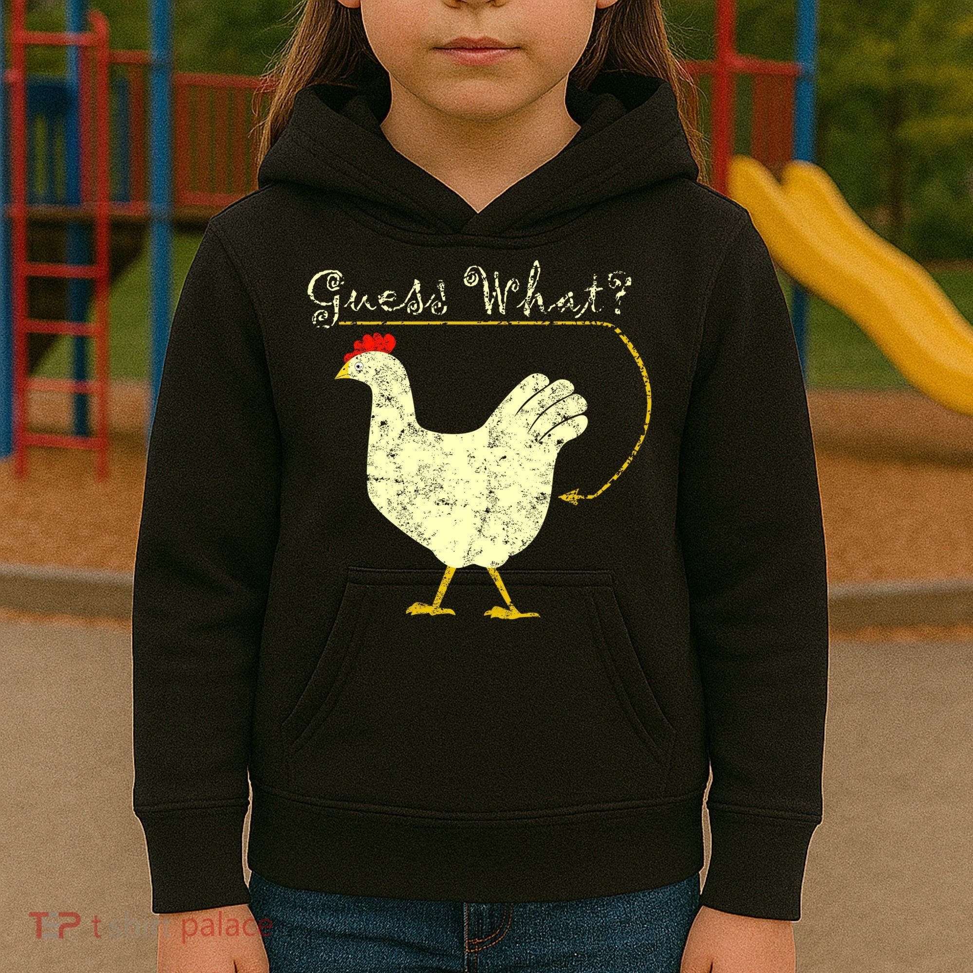 Guess What? Chicken Butt Kids Hoodie