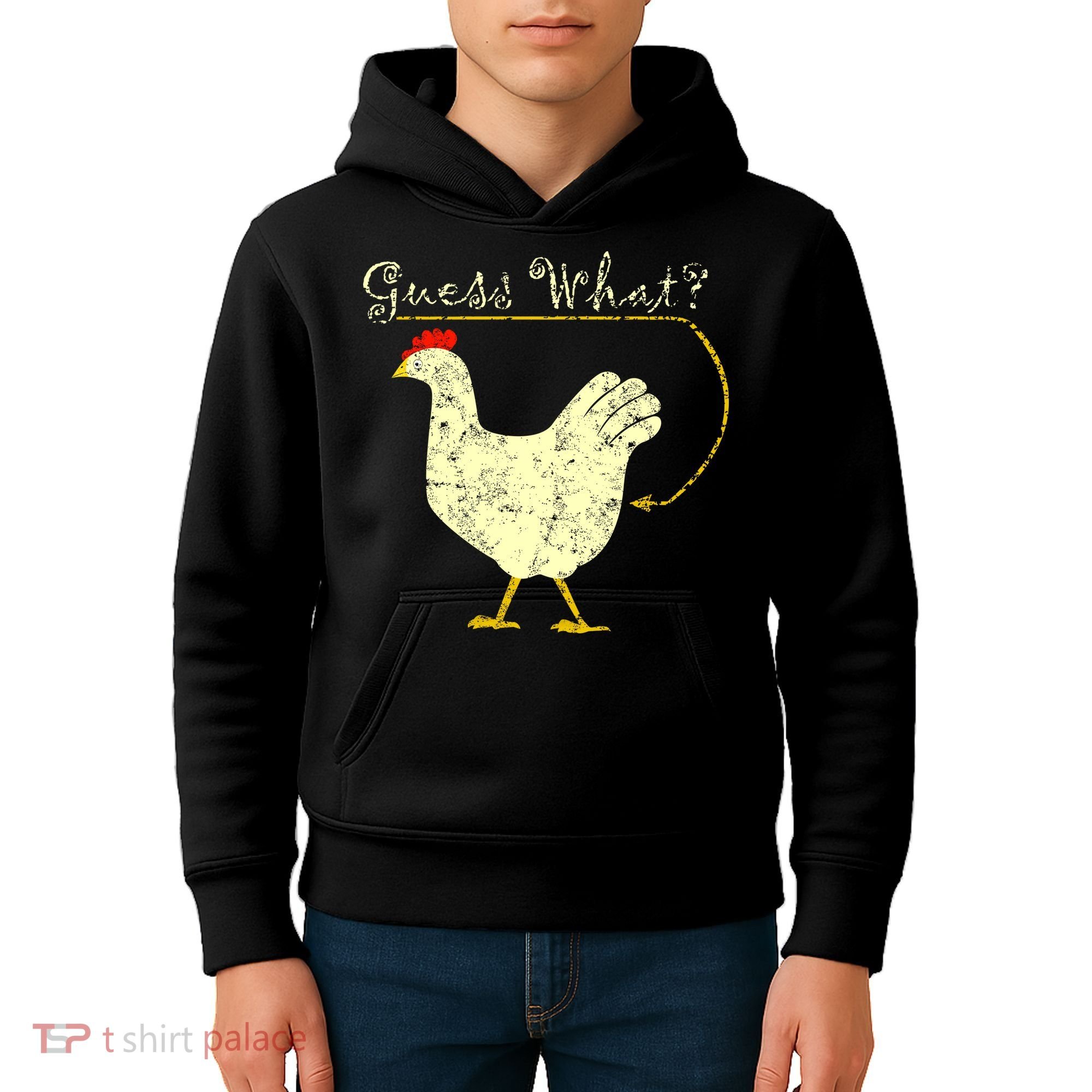 Guess What? Chicken Butt Kids Hoodie