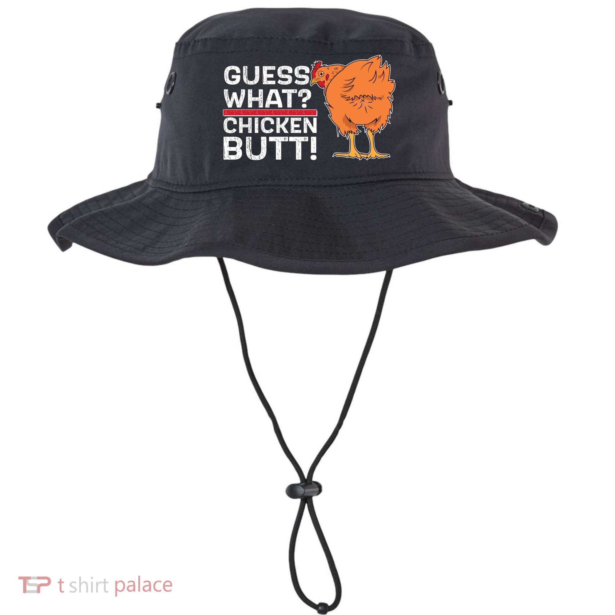 Guess What? Chicken Butt! Funny Joke Bucket Hat