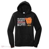 Guess What? Chicken Butt! Funny Joke Women's Hoodie thumb 0