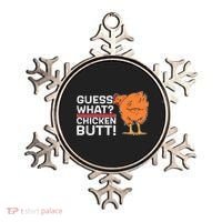 Guess What? Chicken Butt! Funny Joke Ornament thumb 0