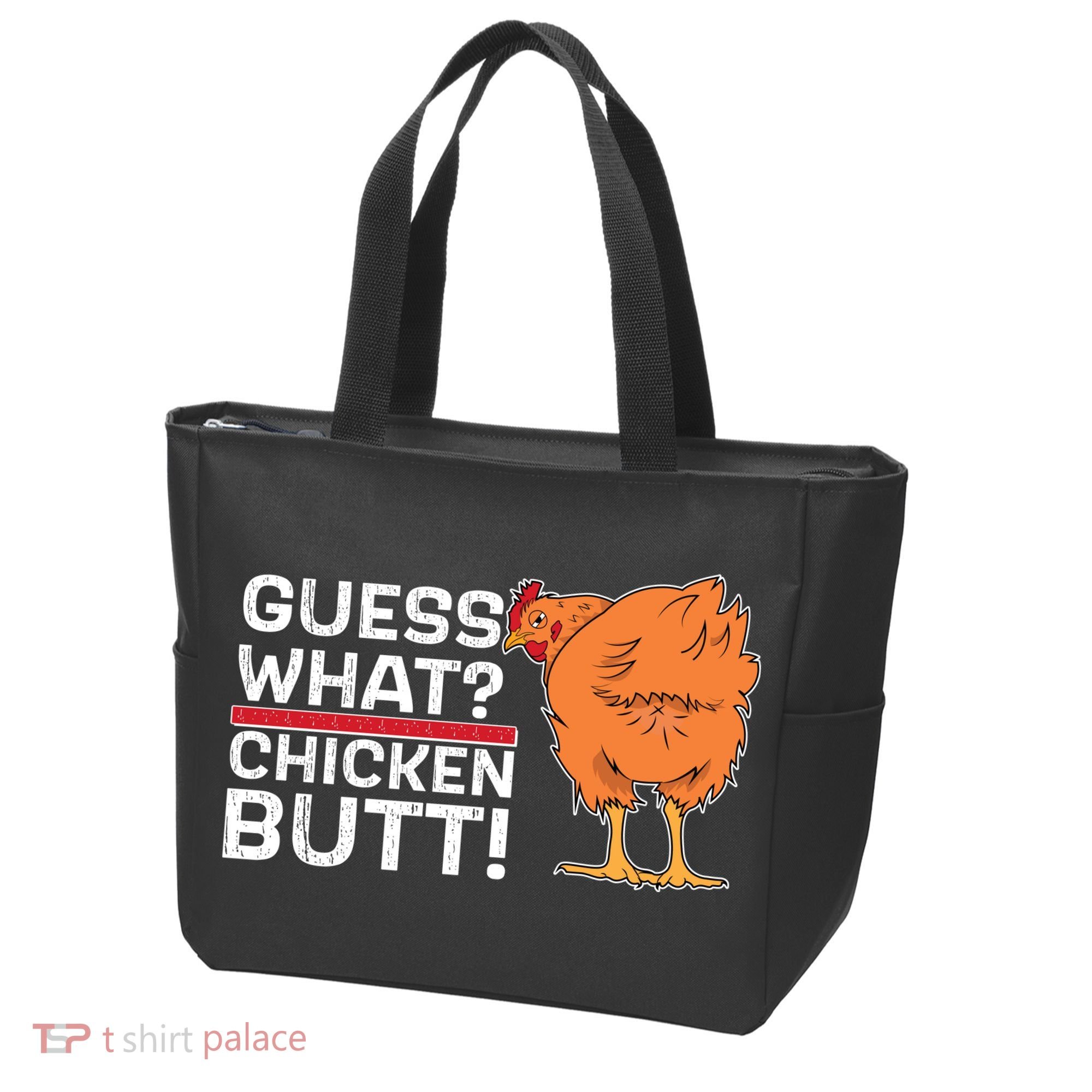 Guess What? Chicken Butt! Funny Joke Tote Bag