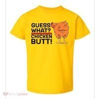 Guess What? Chicken Butt! Funny Joke Toddler T-Shirt thumb 0