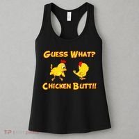 Guess What Chickenbutt? Chicken Graphic Butt Women's Tank Top thumb 3