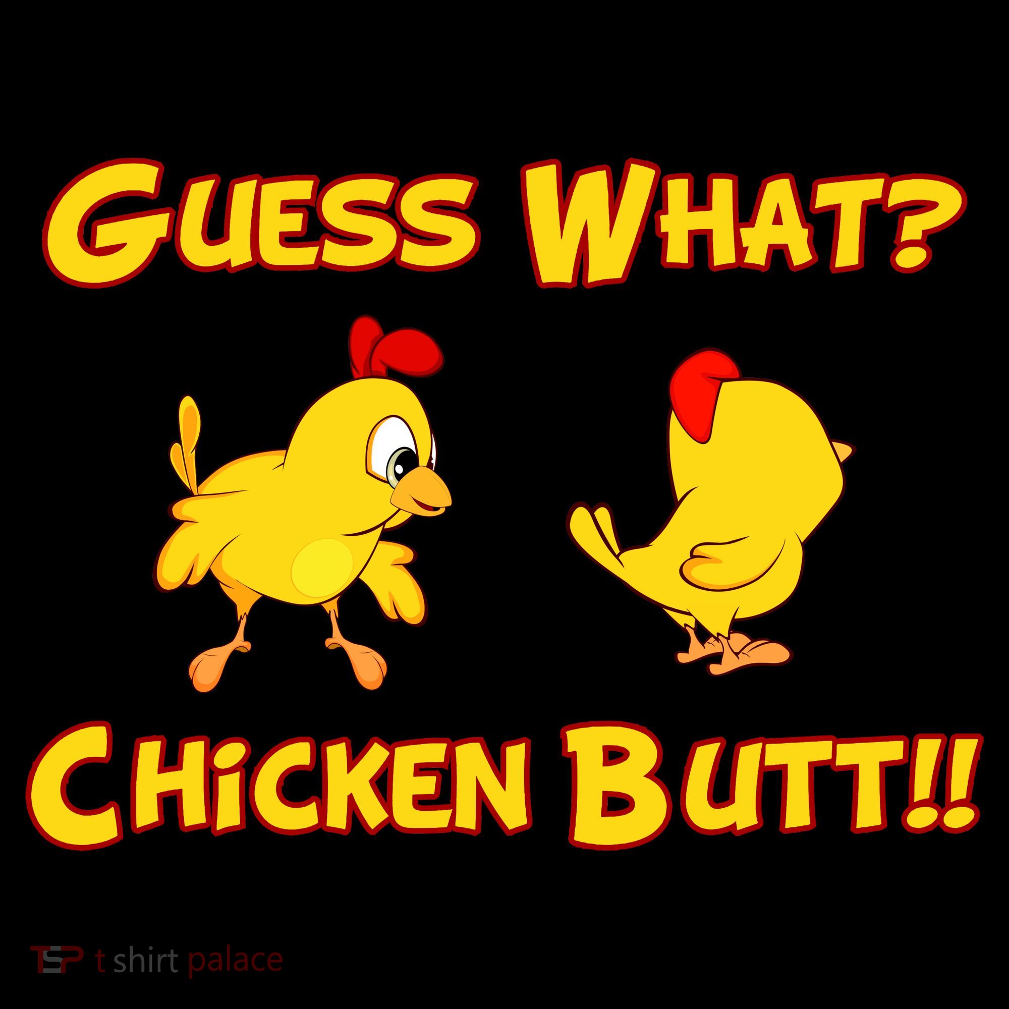 Guess What Chickenbutt? Chicken Graphic Butt Baby Bodysuit