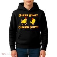 Guess What Chickenbutt? Chicken Graphic Butt Kids Hoodie thumb 4