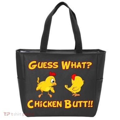 Guess What Chickenbutt? Chicken Graphic Butt Tote Bag