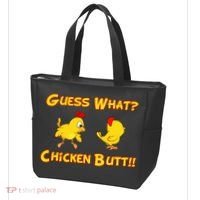 Guess What Chickenbutt? Chicken Graphic Butt Tote Bag thumb 3